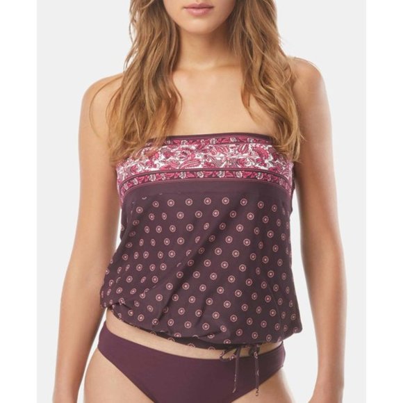 🌸 Michael Kors  Blouson Bandeau Tankini Top XS 🌸 - Picture 1 of 1